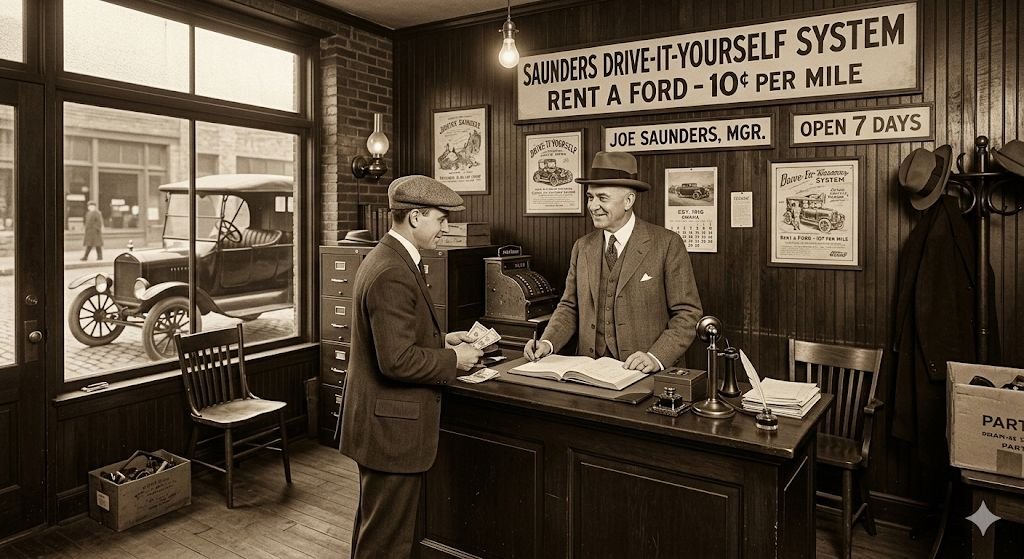 تاريخ نشأة تأجير السيارات وقصة المبتكر جو سوندرز